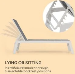 Blumfeldt Renazzo Lounge Ligstoel - Ligbed Voor De Tuin - Aluminium Tuinstoel - 6 Standen - Waterafstotend - Bekleding Van 70 % Pvc En 30 % Polyetheen - Grijs 13 Blumfeldt Renazzo Lounge Ligstoel - Ligbed Voor De Tuin - Aluminium Tuinstoel - 6 Standen - Waterafstotend - Bekleding Van 70 % Pvc En 30 % Polyetheen - Grijs -Tuin En Buiten 1200x1171