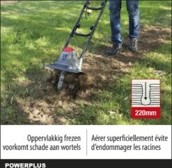 Powerplus POWEG7010 Tuinfrees - 1050W - Werkbreedte 320mm - Werkdiepte Max. 220mm - Incl. 4 Messen -Tuin En Buiten 1200x1178 6