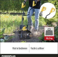 Powerplus POWXG72010 Tuinfrees - 1500W - Werkbreedte 450mm - Werkdiepte Max. 220mm - Incl. 6 Messen En Wielen -Tuin En Buiten 1200x1179 11