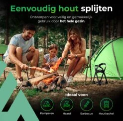 Lighted Lifestyle™| Houtklover Voor Aanmaakhout Incl. Kloofhamer - Houtsplijter - Houtkliever - Snel Haardhout - Gietijzer - Incl. Schroeven -Tuin En Buiten 1200x1179 15