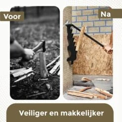 Flowkey® Houtklover XL - Houtsplijter Bijl - Houtkliever Kloofwig Gietijzer - Voor Hout & Aanmaakhout - Inclusief Gratis Bevestigingsset -Tuin En Buiten 1200x1197 16