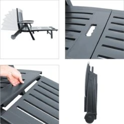 Casaria Ligstoel Zircone – Verstelbaar/Wielen Tot 120 Kg – Antraciet 9 Casaria Ligstoel Zircone – Verstelbaar/Wielen Tot 120 Kg – Antraciet -Tuin En Buiten 1200x1197 18