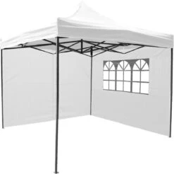Garden Royal Easy Up Partytent 3x3 Met 4 Zijwanden Wit Waterdicht -Tuin En Buiten 1200x1197