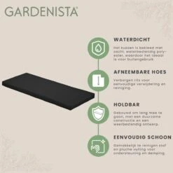 Gardenista Tuinbankkussen - Patio Meubilair Buiten 3-zitter BankKussen Voor Tuin -tuinkussen Voor Tuin Bank - Zachte En Lichtgewicht Waterbestendig Materiaal - 140cm X 47cm -Tuin En Buiten 1200x1198 7