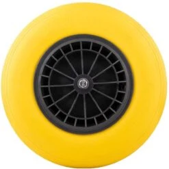 Merkloos Anti Lek Kruiwagenwiel 4.80/4.00-8 | Met As | Geel -Tuin En Buiten 1200x1198 9
