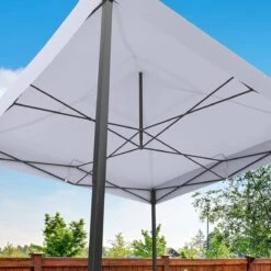 LifeGoods Partytent - 3x3 M - Easy Up - Opvouwbaar - Waterdicht - Draagtas Met Wieltjes - Donkergrijs -Tuin En Buiten 1200x1200 104