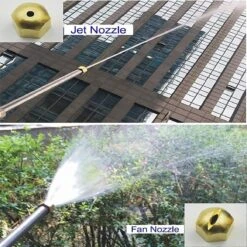 Merkloos Hogedruk-waterjet-Waterspuit-tuinslang | Spuitpistool Aansluiting Op Tuinslang | Hogedruk Waterpistool, Bevestiging Voor Tuinsproeier- Auto Wassen- Terras/tuin Reiniger -Tuin En Buiten 1200x1200 1040