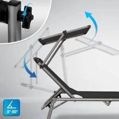 Sens Design Zonnebed - Ligbed Inklapbaar Met Zonneklep - Grijs -Tuin En Buiten 1200x1200 1089