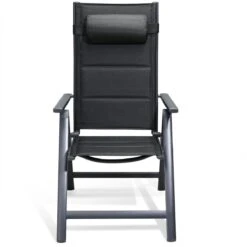 Casaria Tuinstoel Aluminium - 2 Stuks Inklapbaar - Antraciet -Tuin En Buiten 1200x1200 1103