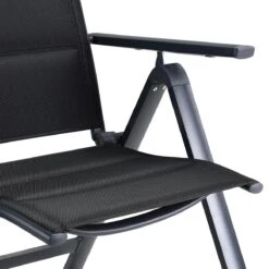 Casaria Tuinstoel Aluminium - 2 Stuks Inklapbaar - Antraciet -Tuin En Buiten 1200x1200 1106