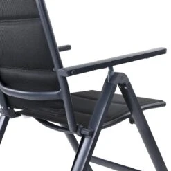 Casaria Tuinstoel Aluminium - 2 Stuks Inklapbaar - Antraciet -Tuin En Buiten 1200x1200 1107