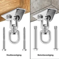Luxe Ophangsysteem - 180° Schommelen, 360° Roteerbaar - Plafondhaak - Ophanghaak - Hangstoel Buiten - Hangstoel Binnen – Schommelstoel - Schommel - Bokszakken - RVS - Nederlandse Handleiding - 15 Luxe Ophangsysteem - 180° Schommelen, 360° Roteerbaar - Plafondhaak - Ophanghaak - Hangstoel Buiten - Hangstoel Binnen – Schommelstoel - Schommel - Bokszakken - RVS - Nederlandse Handleiding - -Tuin En Buiten 1200x1200 1151