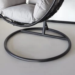 Egg Hangstoel Roundabout Zwart -Tuin En Buiten 1200x1200 1198