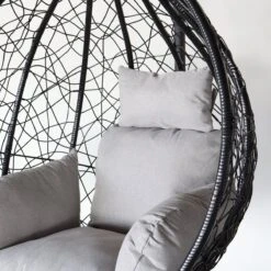 Egg Hangstoel Roundabout Zwart -Tuin En Buiten 1200x1200 1199