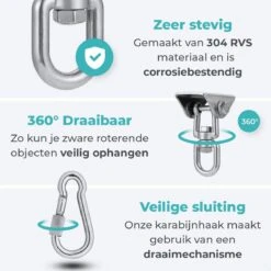 AVINT GOODS RVS Ophangsysteem Plafondhaak Bokszak – Schroefhaak & Ophanghaak Hangstoel – Muurhaak Binnen & Buiten - 550KG 13 AVINT GOODS RVS Ophangsysteem Plafondhaak Bokszak – Schroefhaak & Ophanghaak Hangstoel – Muurhaak Binnen & Buiten - 550KG -Tuin En Buiten 1200x1200 1202