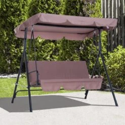 Outsunny Hollywoodschommel 3-zits Tuinschommel Schommelbank Met Dak 3 Kleuren 84A-054 13 Outsunny Hollywoodschommel 3-zits Tuinschommel Schommelbank Met Dak 3 Kleuren 84A-054 -Tuin En Buiten 1200x1200 1249