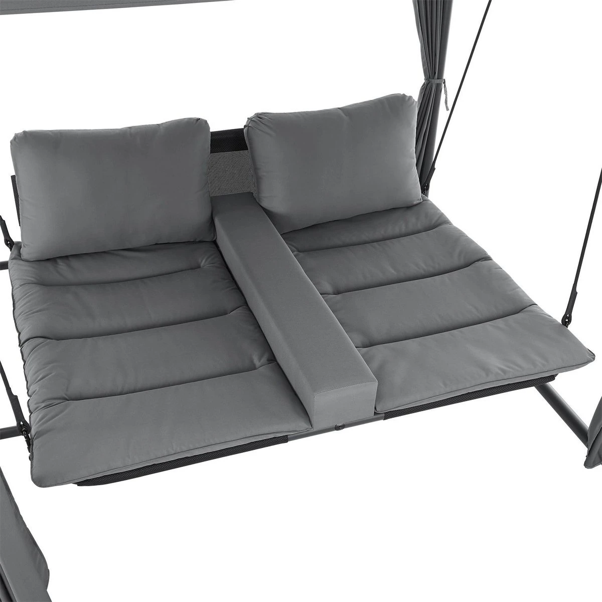 Schommelbank / Ligbank Kassandra - Donkergrijs 3 Schommelbank / Ligbank Kassandra - Donkergrijs - Afbeelding 3
