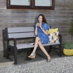 Keter Montero Tuinbank - 3-personen - 150x62,5x89cm – Grafiet -Tuin En Buiten 1200x1200 1309