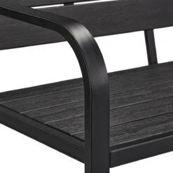 Relaxdays Tuinbank Met Kussen - 2 Zits Buitenbank Metaal - Balkonbank Kunststof - Voortuin -Tuin En Buiten 1200x1200 1316