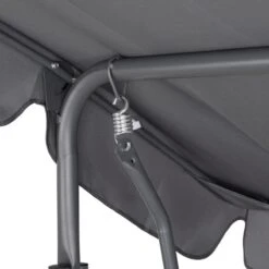 Merkloos Casaria Hollywood Schommel - Antraciet - Incl. Zonnekap -Tuin En Buiten 1200x1200 1335