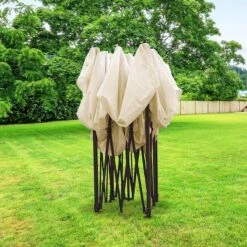 LifeGoods Partytent - 3x3 M - Zijwanden - Easy Up - Opvouwbaar - Waterdicht - Draagtas Met Wieltjes - Beige 21 LifeGoods Partytent - 3x3 M - Zijwanden - Easy Up - Opvouwbaar - Waterdicht - Draagtas Met Wieltjes - Beige -Tuin En Buiten 1200x1200 135