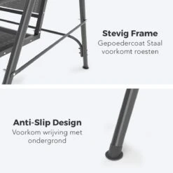 LifeGoods Schommelbank - 3-zits - Tot 250KG - Kantelbaar Dak - UV-bestendig Zonnescherm - 172x104x162cm - Grijs 18 LifeGoods Schommelbank - 3-zits - Tot 250KG - Kantelbaar Dak - UV-bestendig Zonnescherm - 172x104x162cm - Grijs -Tuin En Buiten 1200x1200 1355