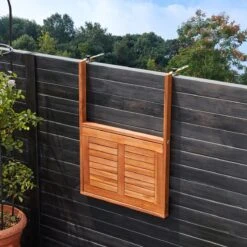 Merkloos Casaria Balkontafel - FSC®-Gecertificeerd Acaciahout – Hangend – Bruin -Tuin En Buiten 1200x1200 1367