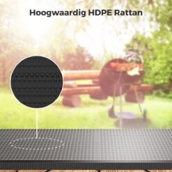 LifeGoods Klaptafel - Inklapbaar - 180 Cm - 6 Tot 8 Personen - Zwart -Tuin En Buiten 1200x1200 1404