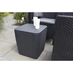 ALLIBERT Keter Luzon Opbergtafel - 39x39x43cm - Donkergrijs -Tuin En Buiten 1200x1200 1408