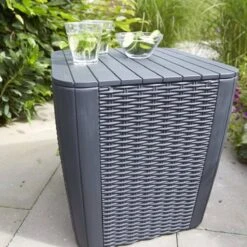 ALLIBERT Keter Luzon Opbergtafel - 39x39x43cm - Donkergrijs -Tuin En Buiten 1200x1200 1409