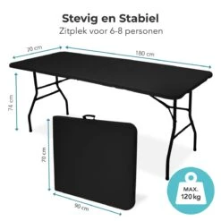 LifeGoods Klaptafel - Inklapbaar - 70x180cm - Verstelbare Vouwtafel - Weerbestendig - Zwart 11 LifeGoods Klaptafel - Inklapbaar - 70x180cm - Verstelbare Vouwtafel - Weerbestendig - Zwart -Tuin En Buiten 1200x1200 1416
