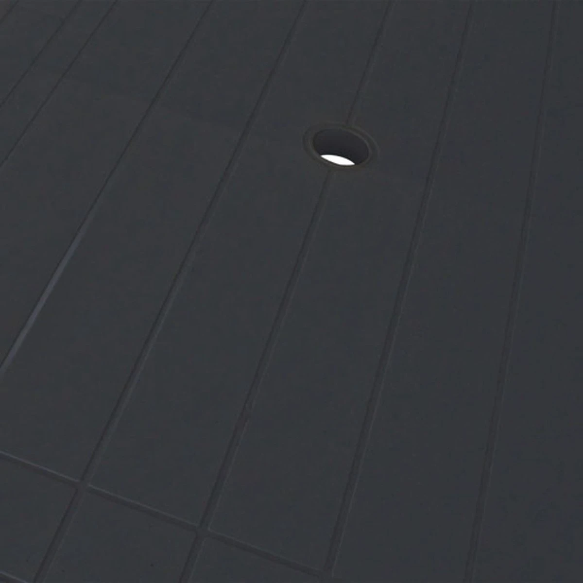 VidaXL Tuintafel 126x76x72 Cm Kunststof Antraciet 5 VidaXL Tuintafel 126x76x72 Cm Kunststof Antraciet - Afbeelding 5