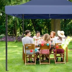 LifeGoods Partytent - 3x4.5 M - Easy Up - Opvouwbaar - Waterdicht - Draagtas Met Wieltjes - Donkerblauw -Tuin En Buiten 1200x1200 164