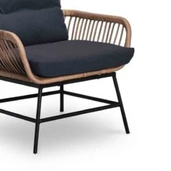 BUITEN Living Dex Wicker Loungestoel Tuin | Wicker + Aluminium | Bamboe Antraciet -Tuin En Buiten 1200x1200 17