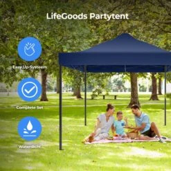 LifeGoods Partytent - 3x4.5 M - Zijwanden - Easy Up - Opvouwbaar - Waterdicht - Draagtas Met Wieltjes - Donkerblauw 15 LifeGoods Partytent - 3x4.5 M - Zijwanden - Easy Up - Opvouwbaar - Waterdicht - Draagtas Met Wieltjes - Donkerblauw -Tuin En Buiten 1200x1200 188