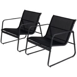 Tuin Meubelen Loungeset - 4 Persoons - Tuinset - Comfort - Zwart - Tafel Glazen Blad - Stoelen - Sofa - Bank - 4-delig -Tuin En Buiten 1200x1200 219