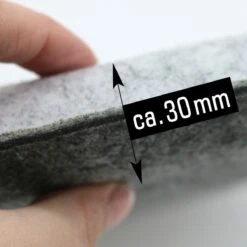 30mm Vilten Zitkussen Rond - Ø 35cm Stoelkussen Stoelpad Zacht 2-kleurig Grijs 11 30mm Vilten Zitkussen Rond - Ø 35cm Stoelkussen Stoelpad Zacht 2-kleurig Grijs -Tuin En Buiten 1200x1200 342