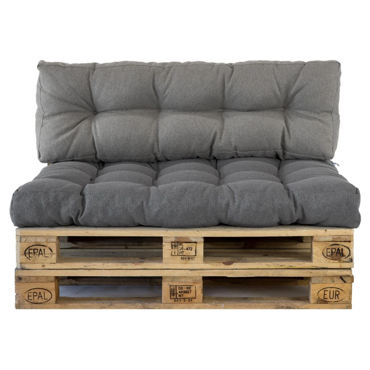 2L Home & Garden Rugkussen Metro Grijs - 60 X 40cm 1 2L Home & Garden Rugkussen Metro Grijs - 60 X 40cm