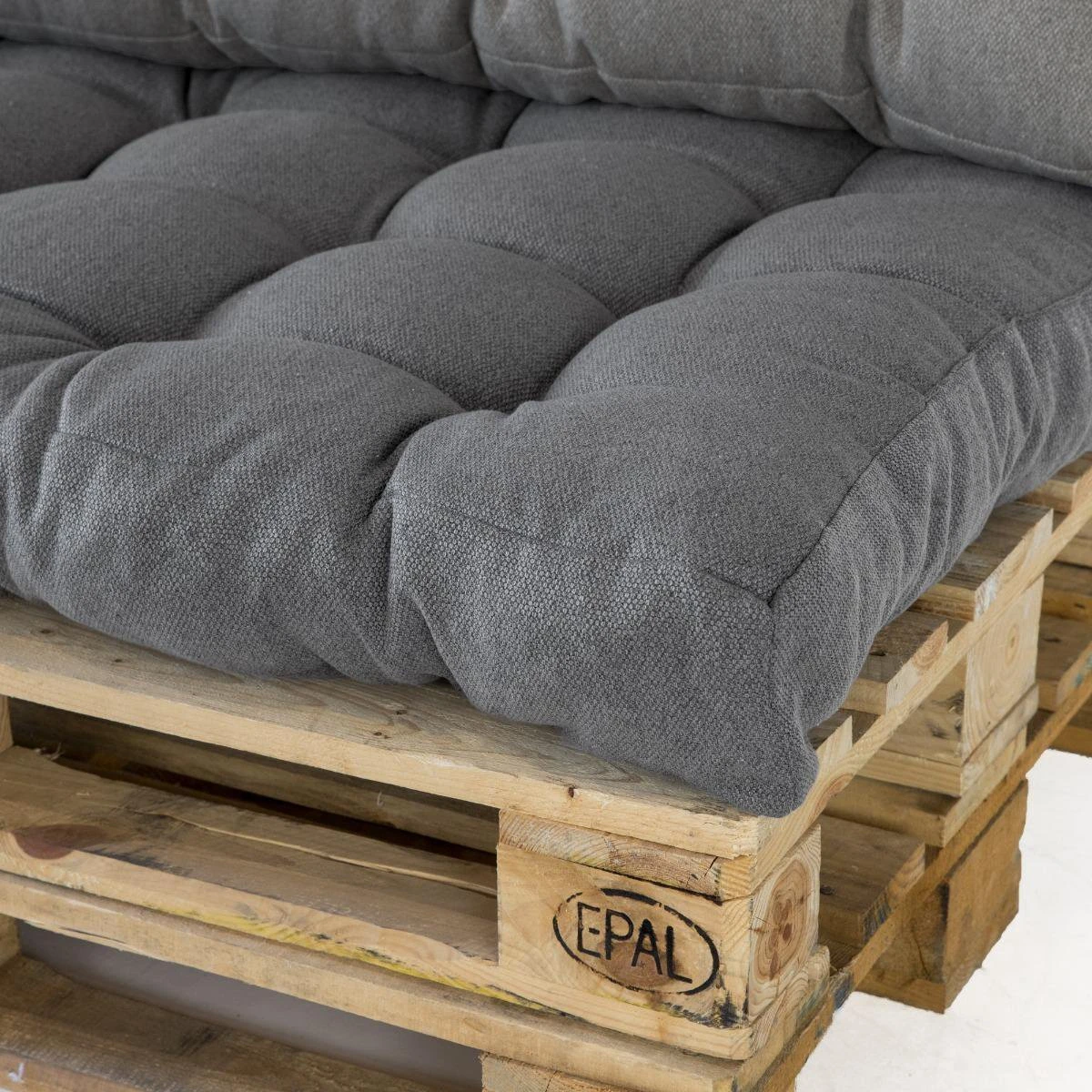 2L Home & Garden Rugkussen Metro Grijs - 60 X 40cm 5 2L Home & Garden Rugkussen Metro Grijs - 60 X 40cm - Afbeelding 5