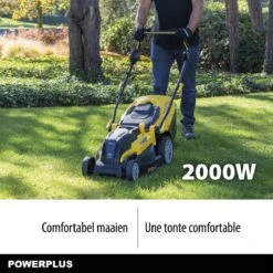 Powerplus POWXG6281 Elektrische Grasmaaier - Grasmachine Voor Middelgrote En Grote Tuin - 2000W - Maaibreedte 420mm - Verstelbare Maaihoogte - Mulching Functie - Incl. 40L Opvangbak 10 Powerplus POWXG6281 Elektrische Grasmaaier - Grasmachine Voor Middelgrote En Grote Tuin - 2000W - Maaibreedte 420mm - Verstelbare Maaihoogte - Mulching Functie - Incl. 40L Opvangbak -Tuin En Buiten 1200x1200 367
