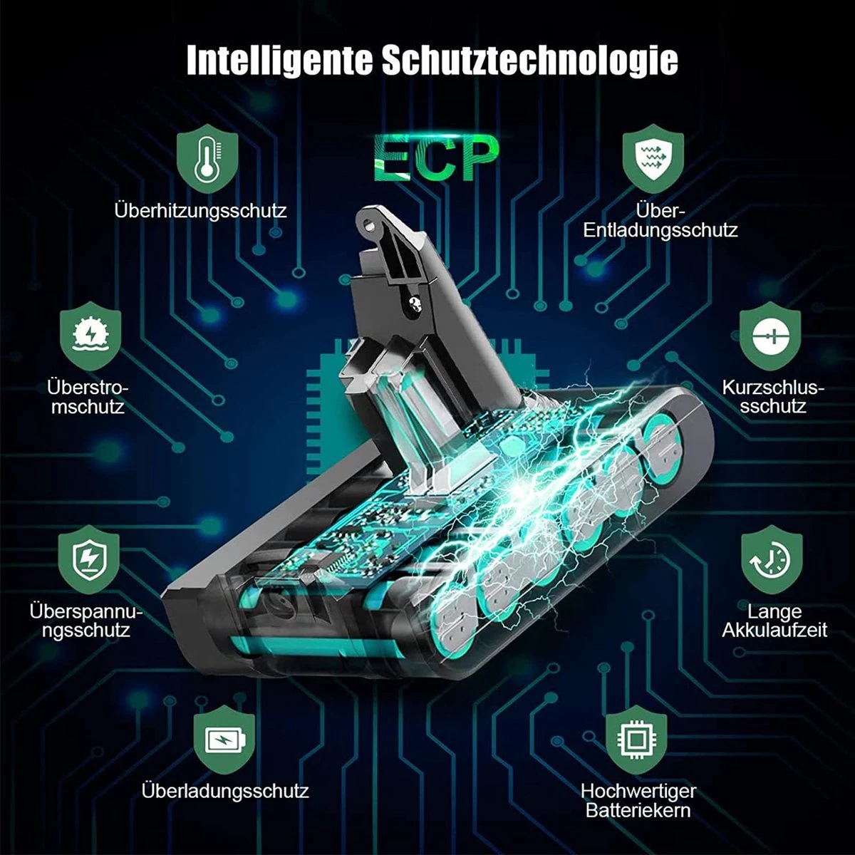 Vervangende Accu Batterij Geschikt Voor Dyson V8 Steelstofzuiger - 21.6V 6000mAh - V8 - SV10 - V8 Absolute – Fluffy – Animal – Dier – Geschikt Geschikt Voor Dyson Batterij 6 Vervangende Accu Batterij Geschikt Voor Dyson V8 Steelstofzuiger - 21.6V 6000mAh - V8 - SV10 - V8 Absolute – Fluffy – Animal – Dier – Geschikt Geschikt Voor Dyson Batterij - Afbeelding 6