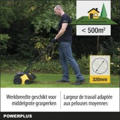 Powerplus POWXG7513 Elektrische Verticuteermachine - Mos Verwijderaar - 1400W - 320mm Maaibreedte - 45L Opvangbak - Incl. Gazonbeluchter/grasbeluchter -Tuin En Buiten 1200x1200 387