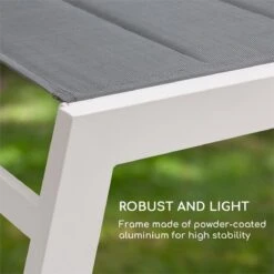 Blumfeldt Renazzo Lounge Ligstoel - Ligbed Voor De Tuin - Aluminium Tuinstoel - 6 Standen - Waterafstotend - Bekleding Van 70 % Pvc En 30 % Polyetheen - Grijs 16 Blumfeldt Renazzo Lounge Ligstoel - Ligbed Voor De Tuin - Aluminium Tuinstoel - 6 Standen - Waterafstotend - Bekleding Van 70 % Pvc En 30 % Polyetheen - Grijs -Tuin En Buiten 1200x1200 40