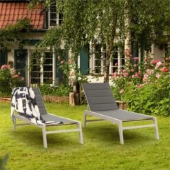 Blumfeldt Renazzo Lounge Ligstoel - Ligbed Voor De Tuin - Aluminium Tuinstoel - 6 Standen - Waterafstotend - Bekleding Van 70 % Pvc En 30 % Polyetheen - Grijs 17 Blumfeldt Renazzo Lounge Ligstoel - Ligbed Voor De Tuin - Aluminium Tuinstoel - 6 Standen - Waterafstotend - Bekleding Van 70 % Pvc En 30 % Polyetheen - Grijs -Tuin En Buiten 1200x1200 41