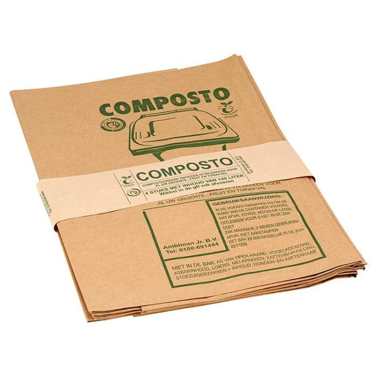 Composto GFT 140L Containerzak Set á 40 Stuks 2 Composto GFT 140L Containerzak Set á 40 Stuks - Afbeelding 2