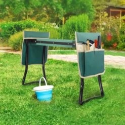 Uten - Kniebankje Tuin - Knie Steun - Tuinkruk Inklapbaar - Kniesteun Tuinieren - Kniekussen - Tot 150 Kg - Groen -Tuin En Buiten 1200x1200 48