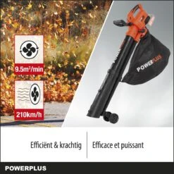 Powerplus Dual Power POWDPG75270 Bladblazer - Bladzuiger En -versnipperaar - Brushless - Blazen - Zuigen - Versnipperen - Excl. Accu En Lader - Incl. Opvangzak 45L -Tuin En Buiten 1200x1200 491