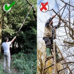 Iceberk Snoeischaar + Snoeizaag (1,45 - 3,70 M) - Telescopische Snoeischaar Voor Het Snoeien Van Bomen En Dichte Struiken Zonder Ladder -Tuin En Buiten 1200x1200 585