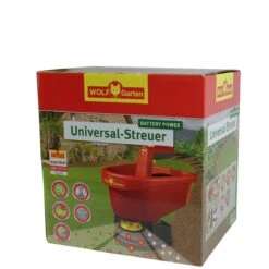 WOLF-Garten Universele Handstrooier WE-B - Strooibreedte Instelbaar 0.5 M-2.5m - Batterij Aandrijving - Inhoud 3 Liter -Tuin En Buiten 1200x1200 691