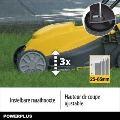 Powerplus POWXG6212T Elektrische Grasmaaier - Grasmachine Voor Kleine En Middelgrote Tuin - 1300W - Maaibreedte 320mm - Verstelbare Maaihoogte - 30L Opvangbak - Incl. Grastrimmer 250W 9 Powerplus POWXG6212T Elektrische Grasmaaier - Grasmachine Voor Kleine En Middelgrote Tuin - 1300W - Maaibreedte 320mm - Verstelbare Maaihoogte - 30L Opvangbak - Incl. Grastrimmer 250W -Tuin En Buiten 1200x1200 701